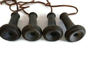 Vintage Bakelite Receiver Shells And Caps For Western Electric Phone Set Of 4