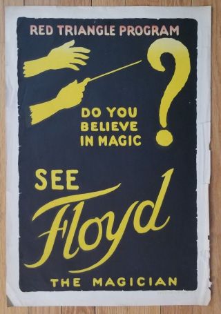 Floyd The Magician Poster Do You Believe In Magic? - Walter