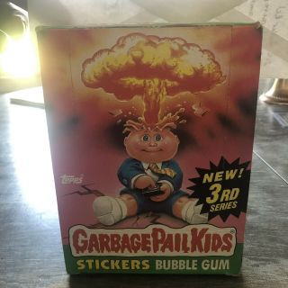 Topps Garbage Pail Kids 3rd Series Os3 Full 48 Wax Pack Box 1986