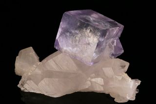 Aesthetic Fluorite On Quartz Crystal Yaogangxian Mine,  China - Ex.  Smale