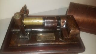 Edison Opera Phonograph Mahogany Cylinder Player All Serial 389 No Horn 5