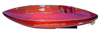 Flyer Speed Boat 35 " - Handmade Wooden Model Boat