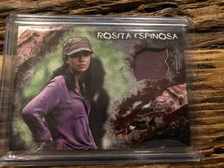 2016 Topps Walking Dead Survival Wardrobe Card Relic Rosita Espinosa Shirt /25