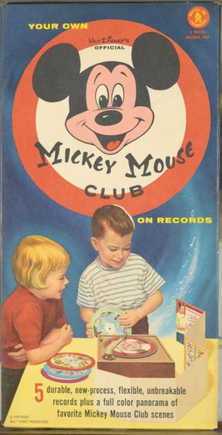 Disney Mattel Mickey Mouse Club 1950 