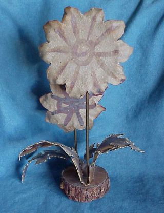 Vintage Mid Century Modern Enamel Flowers Winifred Cole California Jere Style 3