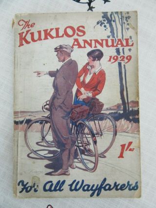 1929 Vintage Cycling Book The Kuklos Annual For All Wayfarers Fc67