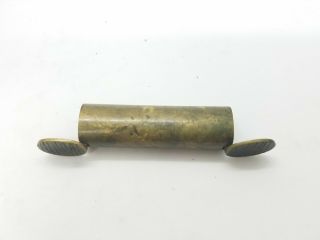 Antique Brass Bronze Double Sided Match Safe Vesta Case For Short Matches