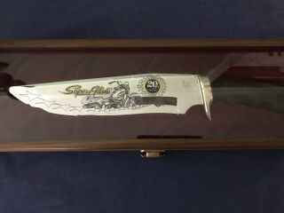 Harley Davidson 20th Anniversary Glide Buck Knife With Case