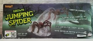 Rare Spirit Halloween Tekky Toys Brown Huge Jumping Spider Animatronic Prop