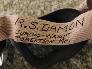 Curtiss Wright Aviation R S Damon Personal Aviation Goggles