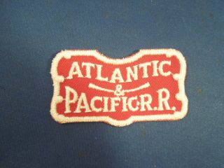 Vintage Atlantic & Pacific Railroad Train Sew On Patch