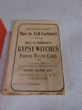Antique Gypsy Witch Fortune Telling Cards by Madame Le Normand 1903 4