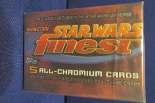 1996 Star Wars Topps Finest Chromium Chrome Trading Card Set 1 - 90 with Wrapper 3