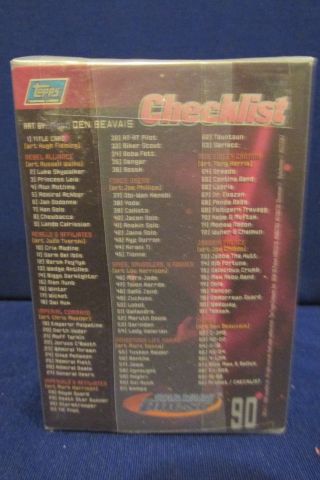 1996 Star Wars Topps Finest Chromium Chrome Trading Card Set 1 - 90 with Wrapper 4