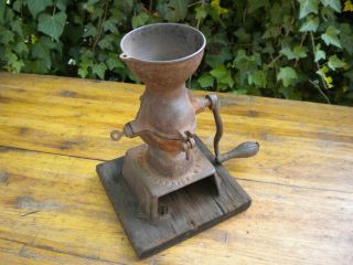 Antique Enterprise Mfg Co No.  1 Cast Iron Coffee Grinder Mill 1873 Pat Phila Pa
