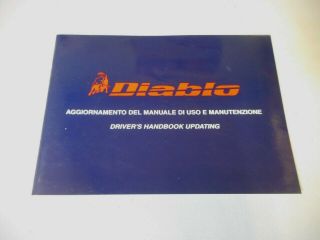 Factory Issued Lamborghini Diablo Drivers Handbook Updating 901325725
