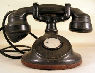 Antique Western Electric B - 1 Non Rotary Dial Desk Ext.  Telephone W E - 1 Handset
