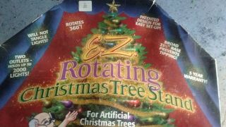 E Z Rotating Artifical Christmas Tree Stand Revolving 360 Degrees