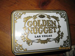 Golden Nugget Casino Tin With 2 Playing Card Decks Las Vegas Played