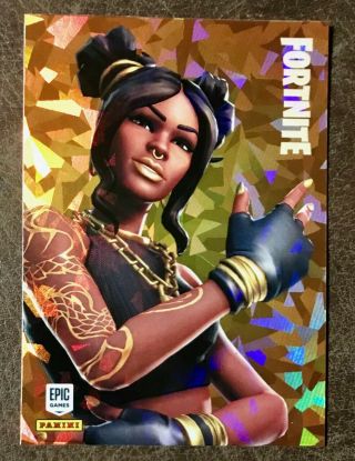 Fortnite 2019 Legendary Outfit Luxe Foil Parallel Card Ssp 300 Crystal Vhtf