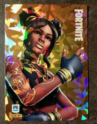 FORTNITE 2019 Legendary Outfit LUXE Foil Parallel Card SSP 300 Crystal VHTF 2