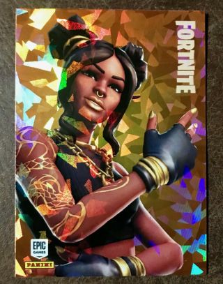 FORTNITE 2019 Legendary Outfit LUXE Foil Parallel Card SSP 300 Crystal VHTF 3