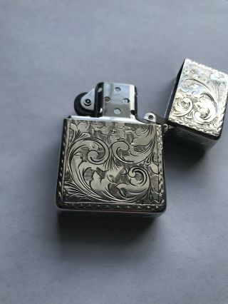RARE 1950’S STERLING SILVER LIGHTER CASE WITH ZIPPO INSERT 5