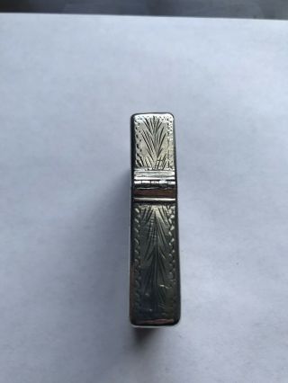 RARE 1950’S STERLING SILVER LIGHTER CASE WITH ZIPPO INSERT 7