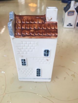 Klm Airlines? House Liquor Bottle Brown Roof Empty