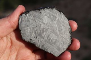 Muonionalusta Meteorite Etched Full Slice 93.  2 Grams