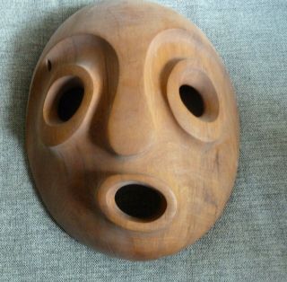 African Tribal Mask - Hand - Carved Wooden - South Africa