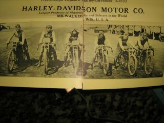 1921 HARLEY DAVIDSON RACE POSTER AND 1915 SIDECAR POSTER MOTORCYCLE 2 ITEMS 5