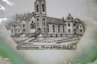 Novelty Dish - White Hall,  Illinois Presbyterian Church - by Wheelock in Germany 2