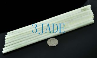 4 Pairs Of Natural Stone / Chinese Lantian Jade Chopsticks,
