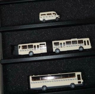 Wiking Ho 1:87 - Mercedes 100 Year Anniversary Set - 3 X Buses