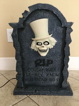 Haunted Mansion Hitchhiking Ghost Tombstone