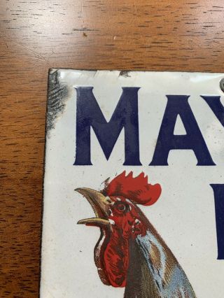 Mayo’s Plug Tobacco Porcelain Sign - 1920’s 3