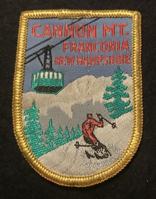 Cannon Mountain Vintage Skiing Ski Patch Hampshire Resort Travel Souvenir