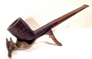 Two Estate Dunhill Smoking Pipes Root & Shell Briar W/ Dunhill Ashtray LOOK READ 9