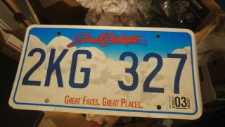 2007 South Dakota Mount Rushmore License Plate Sd Vintage Usa