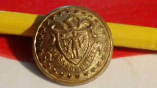 Early Massachussettes State Seal Coat Button By R W Robinson