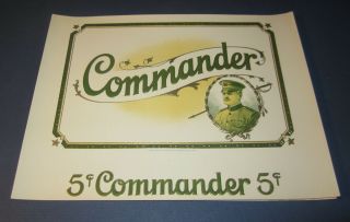 Of 25 Old Antique - Commander - Inner Cigar Labels