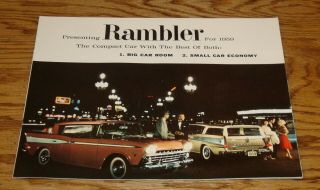 1959 Amc American Motors Rambler Deluxe Sales Brochure 59 Rebel Ambassador