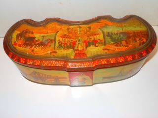 Old Carr & Co Limited Carlisle Biscuit Tin 1837 - 1897 Queen Victoria 