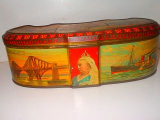 Old Carr & Co Limited CARLISLE BISCUIT TIN 1837 - 1897 Queen Victoria ' s Rare tin 3