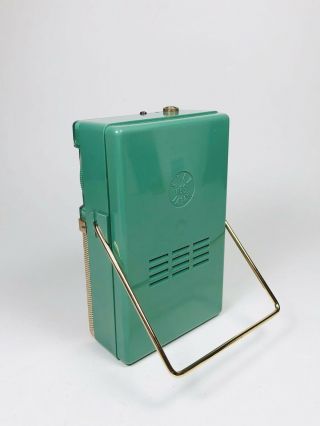Rare Green 1959 SONY TR - 86 Reverse Painted Transistor Radio From Japan - 5
