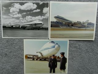 3 X Large Vintage Photos - Boeing E - 4 (b747)