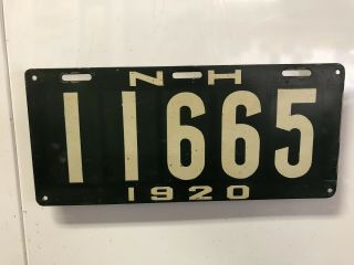 1920 Hampshire License Plate