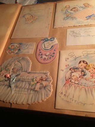 Vintage Scrapbook of Holiday And Special Events Assorted Greeting Cards. 8