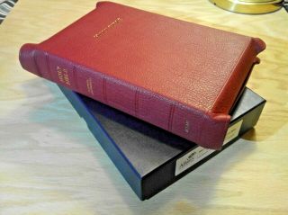 First Edition R.  L.  Allan 53c R Kjv Longprimer Red Highland Goatskin Bible